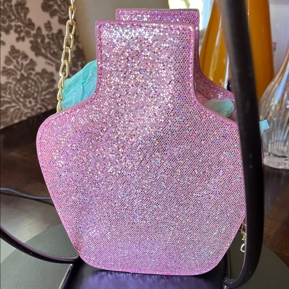 Pink Glitter Tequila Bottle Bag - Picture 6 of 9